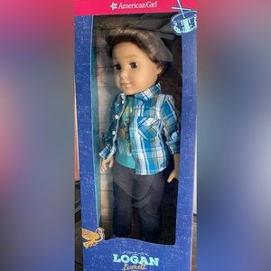 American Girl Logan 18’ doll RETIRED plus outfits